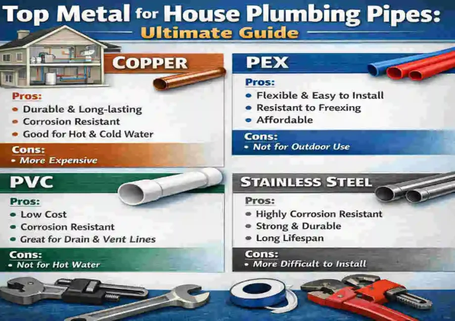 Top Metal for House Plumbing Pipes