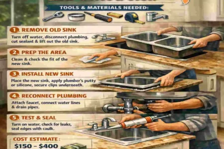 how to remove old sink and install new sink cost in florida