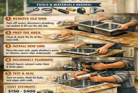 how to remove old sink and install new sink cost in florida