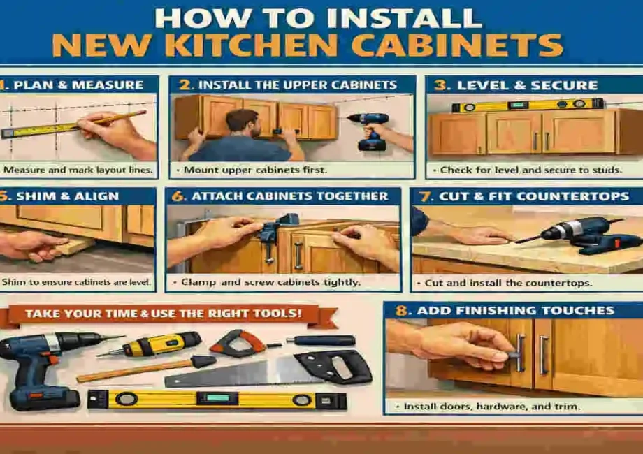 How Do I Install New Kitchen Cabinets