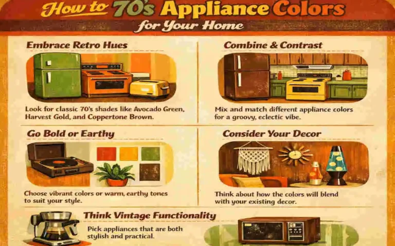 70's appliance colors