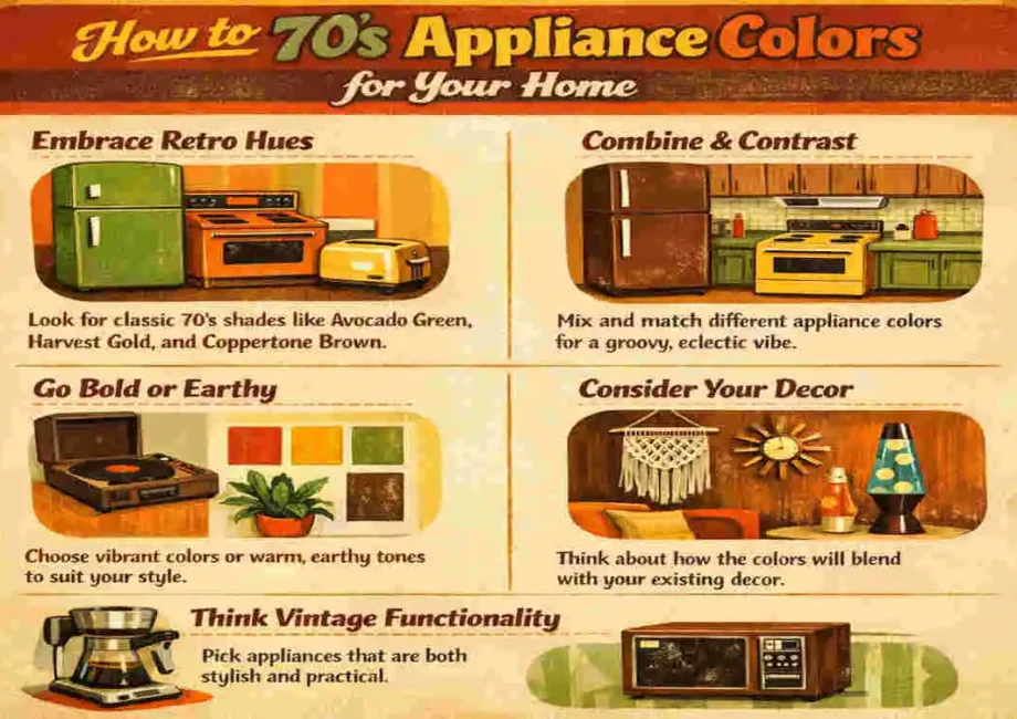 70's appliance colors
