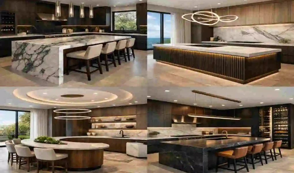 luxury modern kitchen designs with island