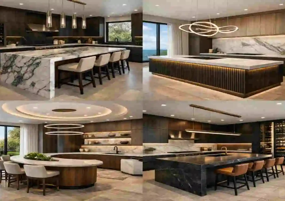 luxury modern kitchen designs with island