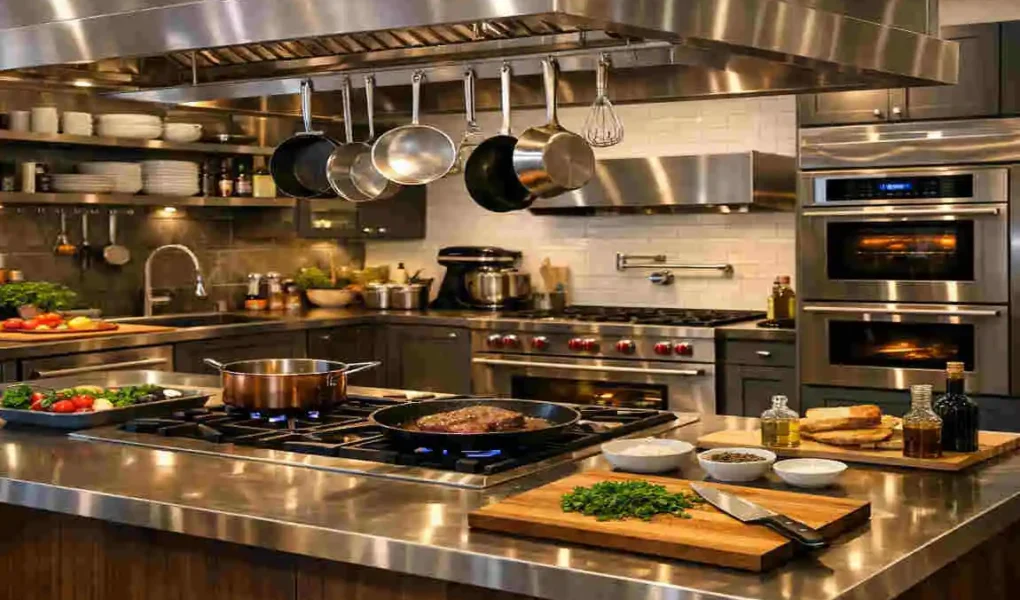 restaurant style kitchen design at home