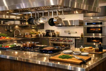 restaurant style kitchen design at home