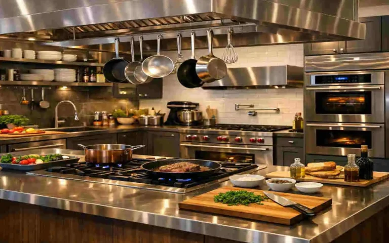 restaurant style kitchen design at home