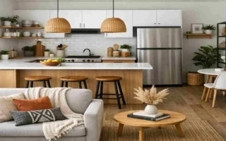 open plan kitchen ideas on a budget