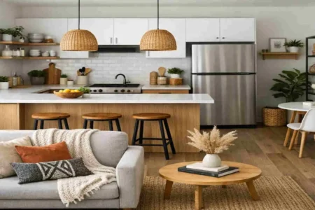 open plan kitchen ideas on a budget