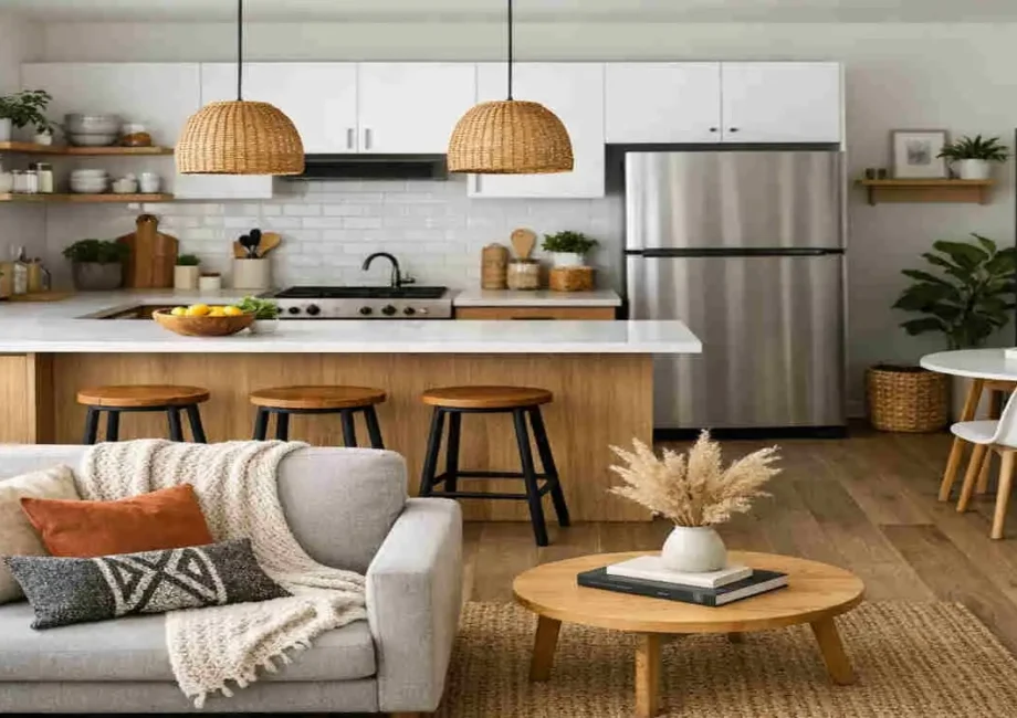 open plan kitchen ideas on a budget