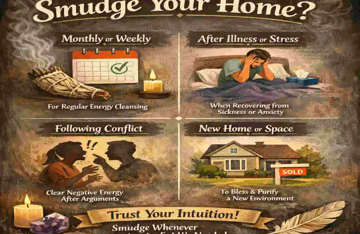how to smudge a house