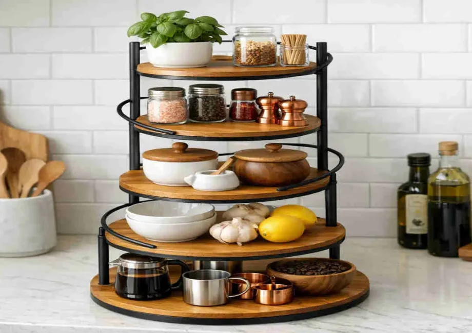 5 tier stand for kitchen counter