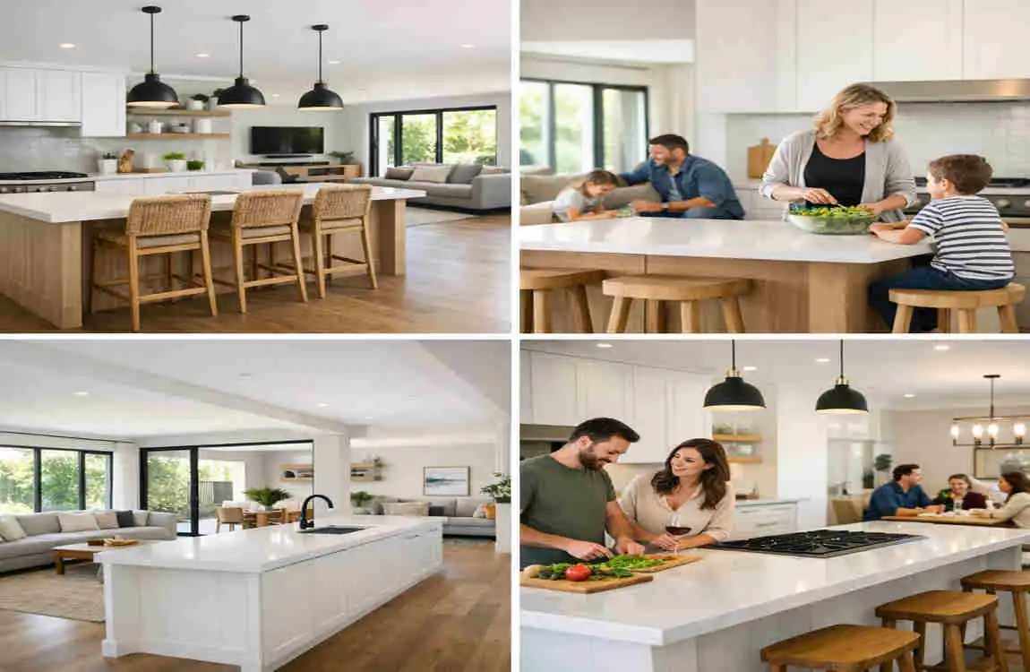 open plan kitchen ideas on a budget