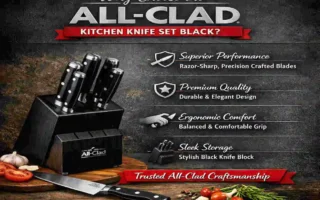 all-clad kitchen knife set black