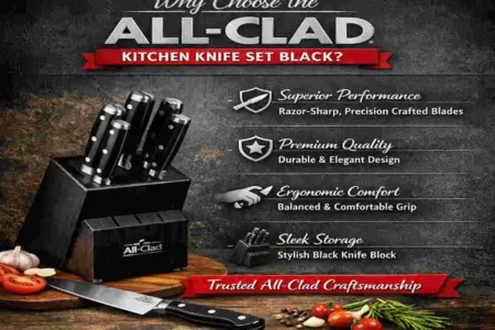 all-clad kitchen knife set black