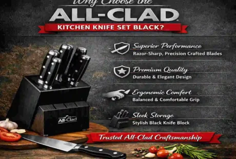 all-clad kitchen knife set black