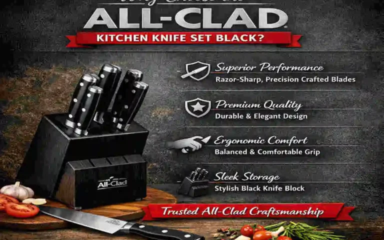 all-clad kitchen knife set black