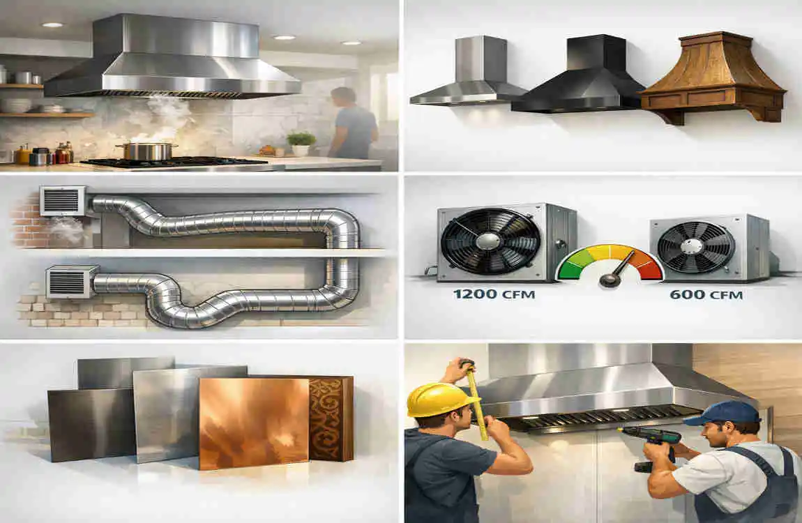open kitchen hood design cost