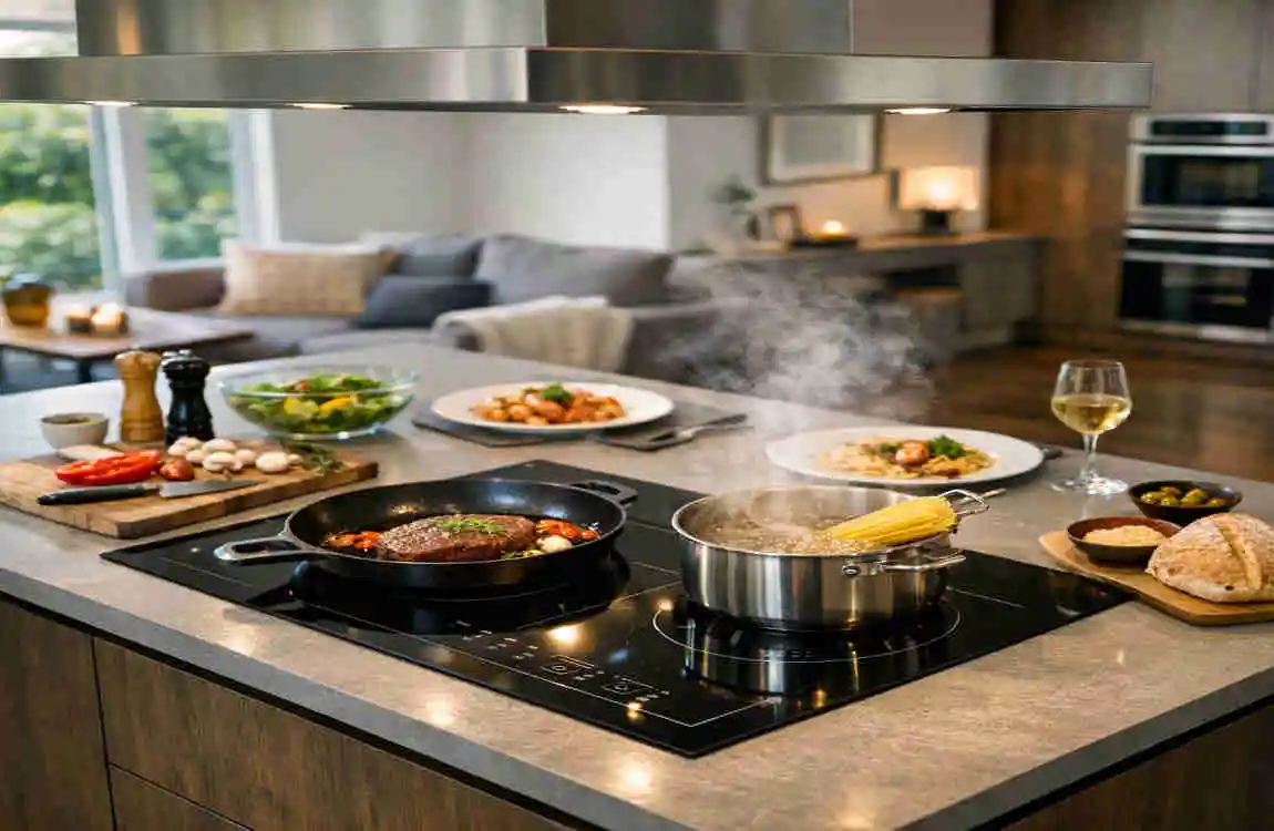 island kitchen hob