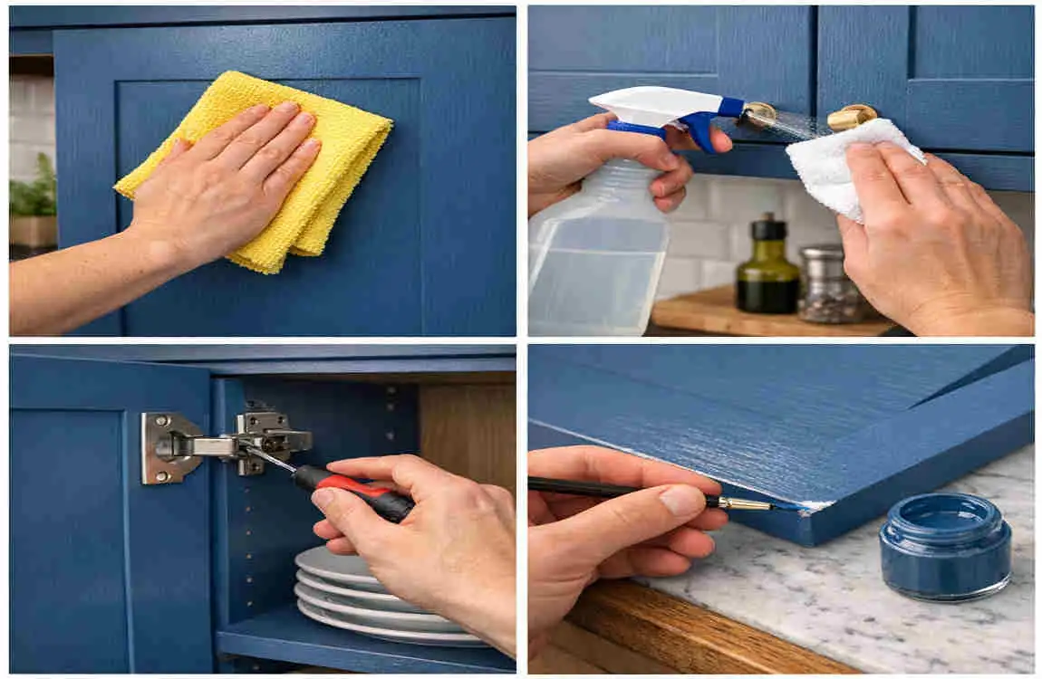 are blue kitchen cabinets in style