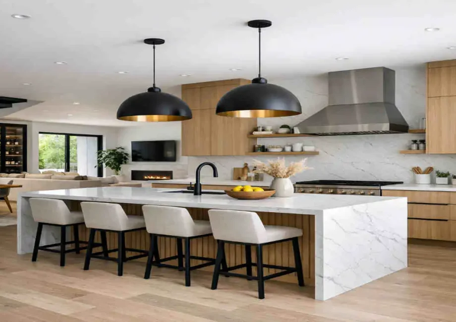 Open Concept Kitchen: