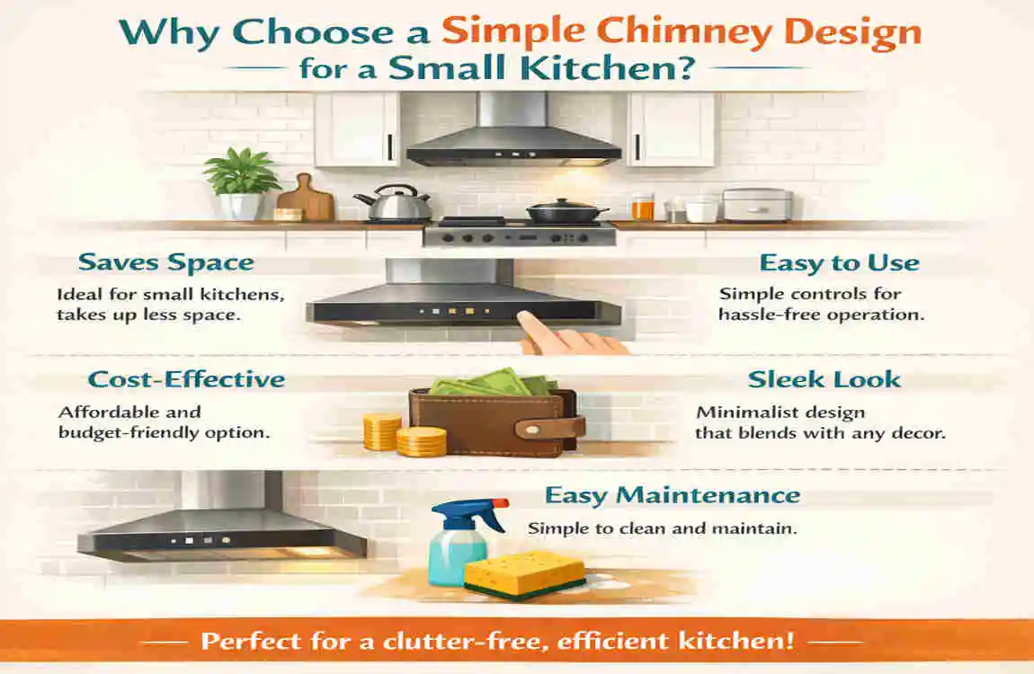 simple chimney design for small kitchen