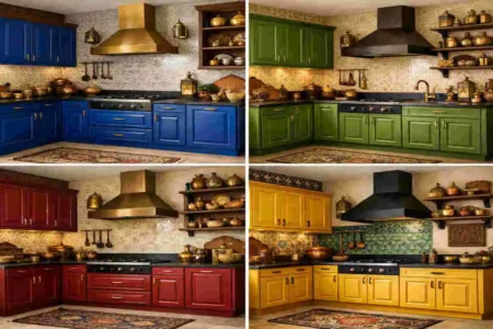 Best Colour for Kitchen Cabinets Indian Style