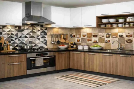 modular kitchen tiles design