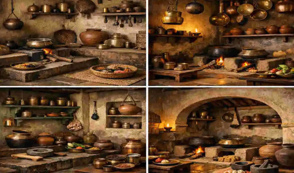 old fashioned traditional indian kitchen design
