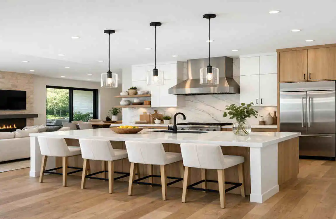 Open Concept Kitchen: