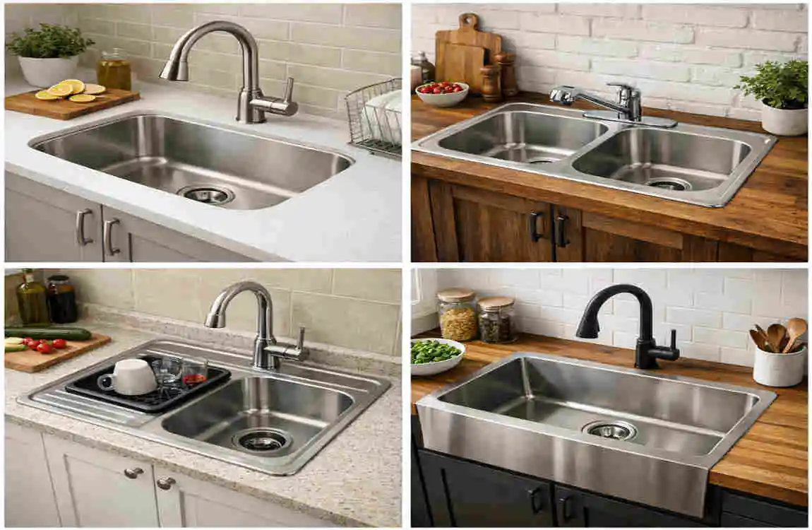 stainless steel kitchen sink for home