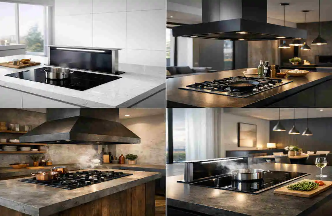 island kitchen hob