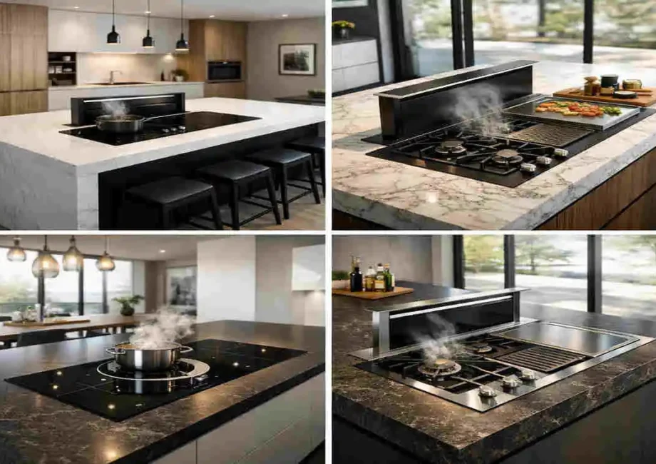 island kitchen hob