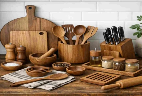wooden kitchen accessories