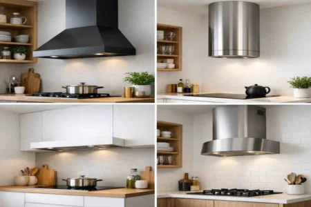 simple chimney design for small kitchen
