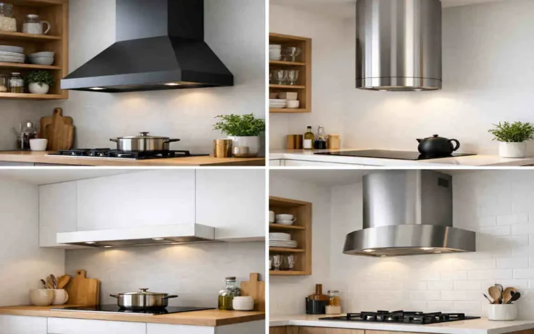 simple chimney design for small kitchen