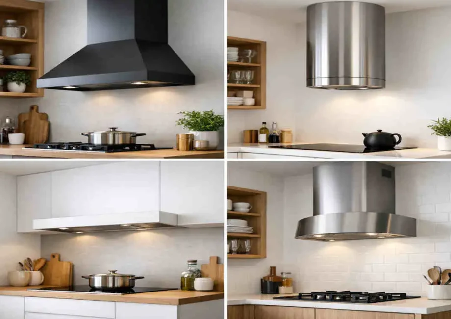 simple chimney design for small kitchen