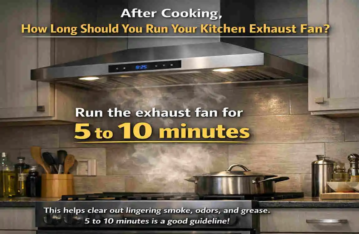 how long can you run a kitchen exhaust fan