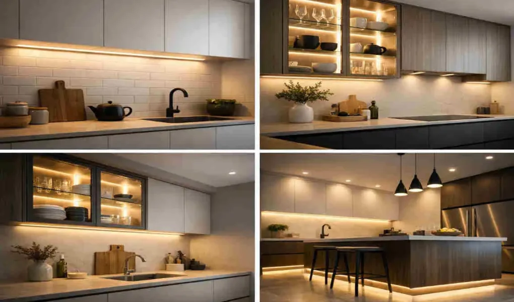 kitchen cabinet light design