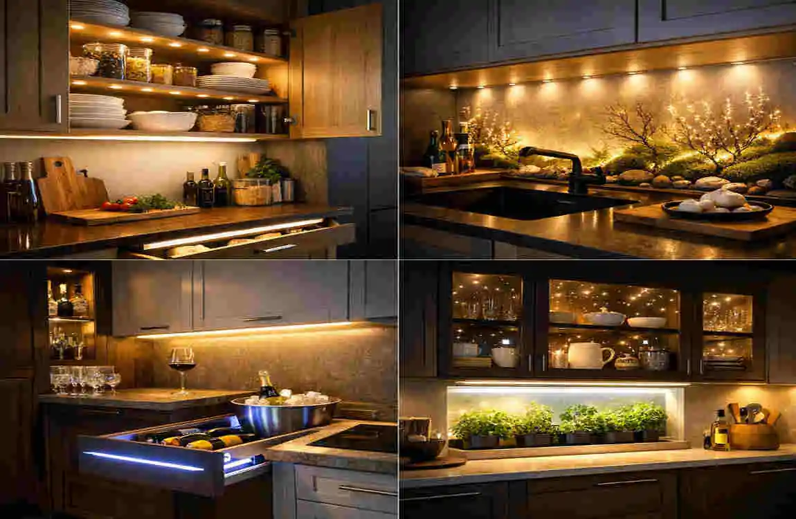 kitchen cabinet light design