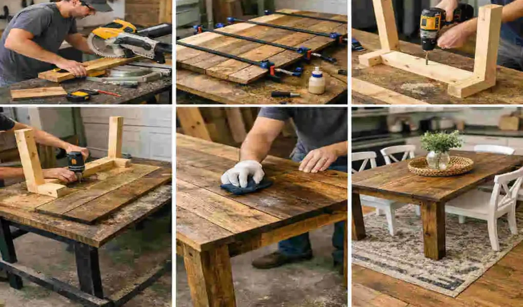 how to make kitchen dining table