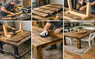 how to make kitchen dining table