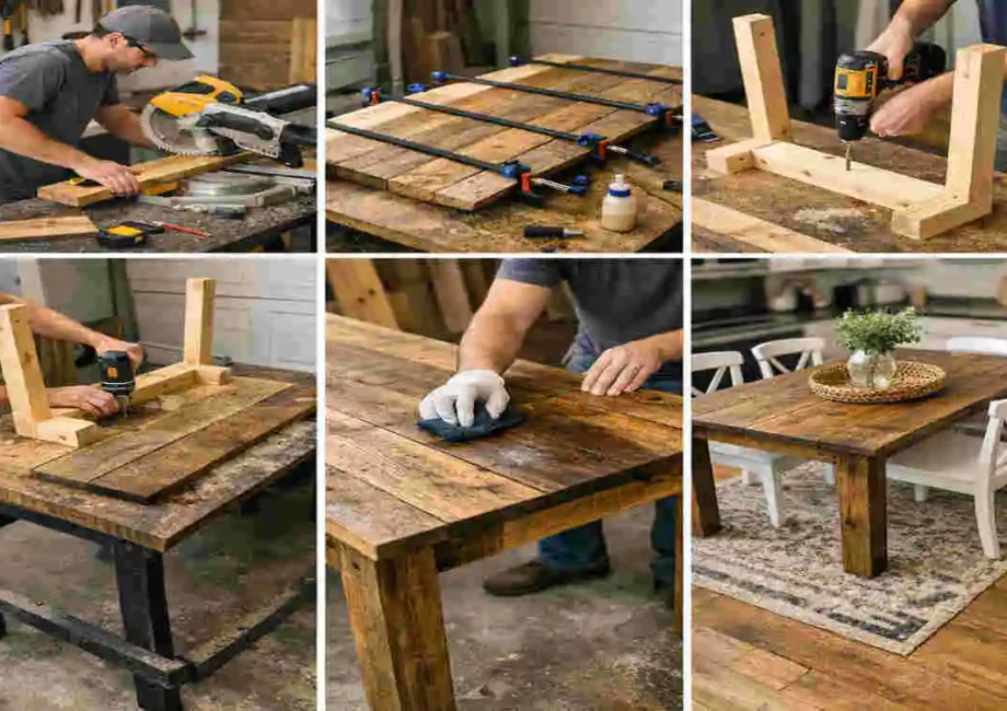 how to make kitchen dining table