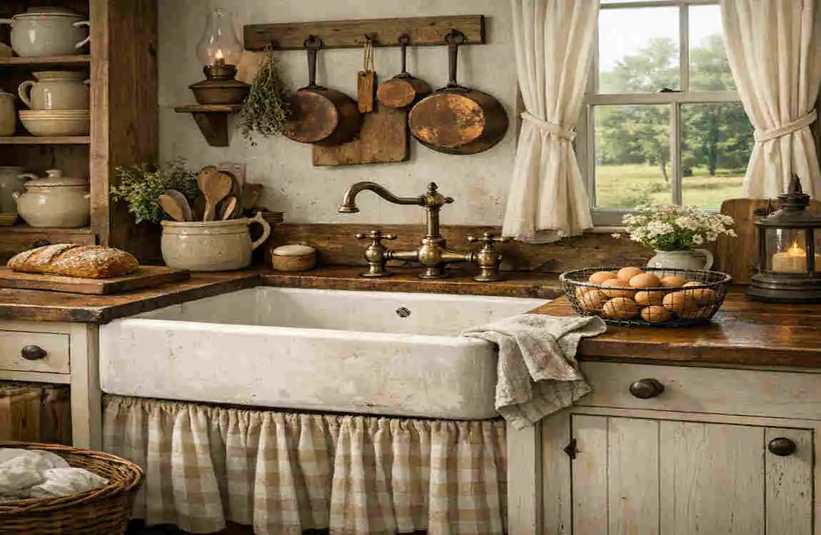 old style farmhouse kitchen sink