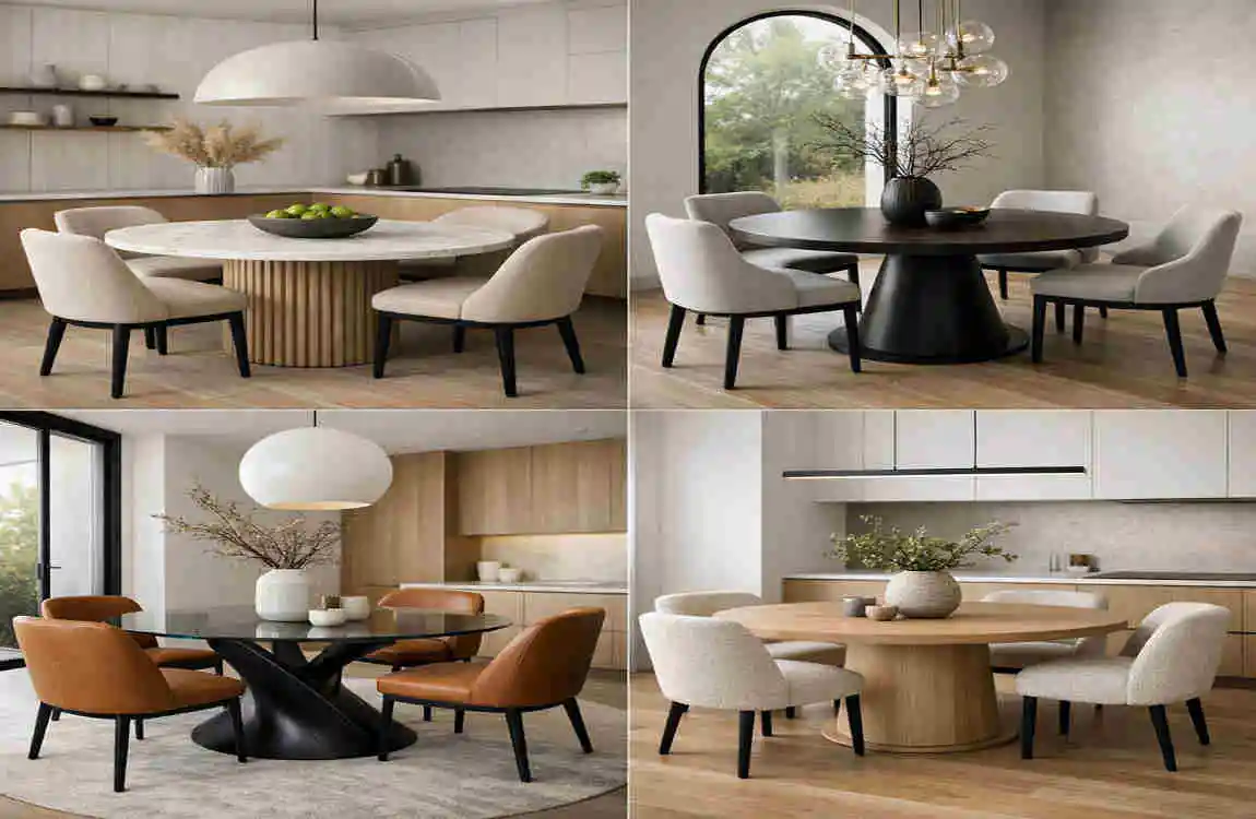 round kitchen dining table
