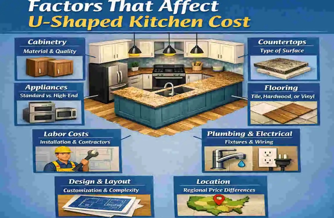 u shape modular kitchen style in cost