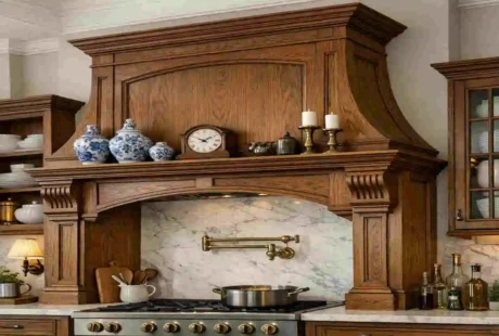kitchen hood design wood london