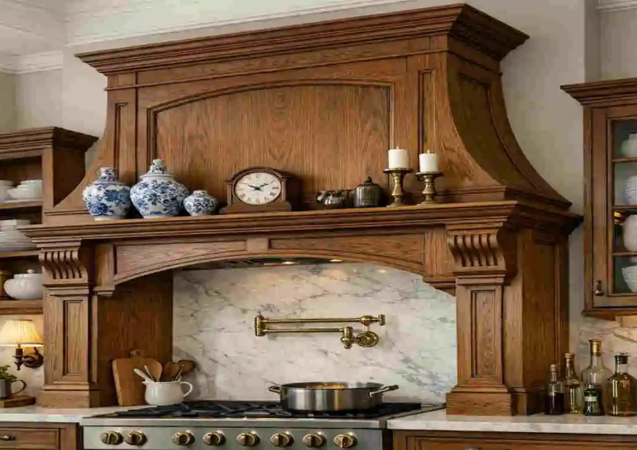 kitchen hood design wood london