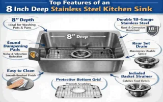 8 inch deep stainless steel kitchen sink