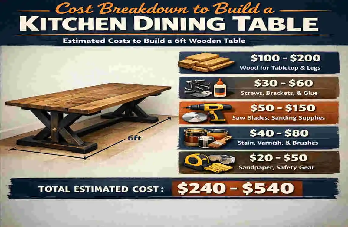 how to make kitchen dining table 